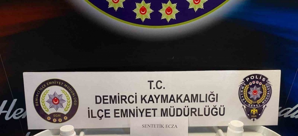 Demirci emniyetinden uyuşturucu operasyonu