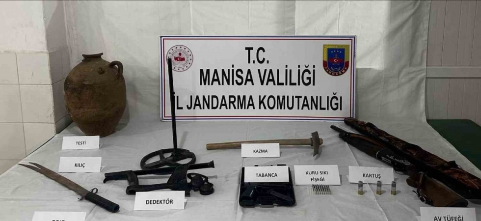İzinsiz kazıya jandarma operasyonu