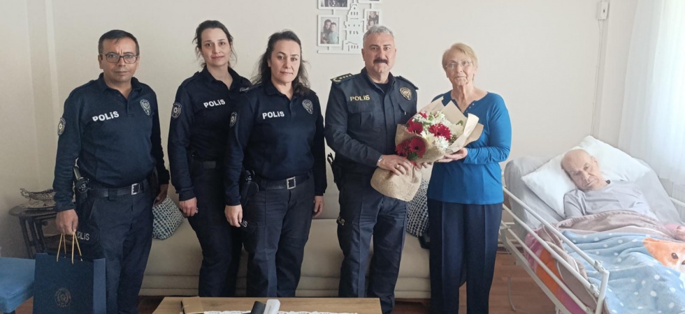 Müdür Aktaş’tan emekli polis çifte vefa ziyareti