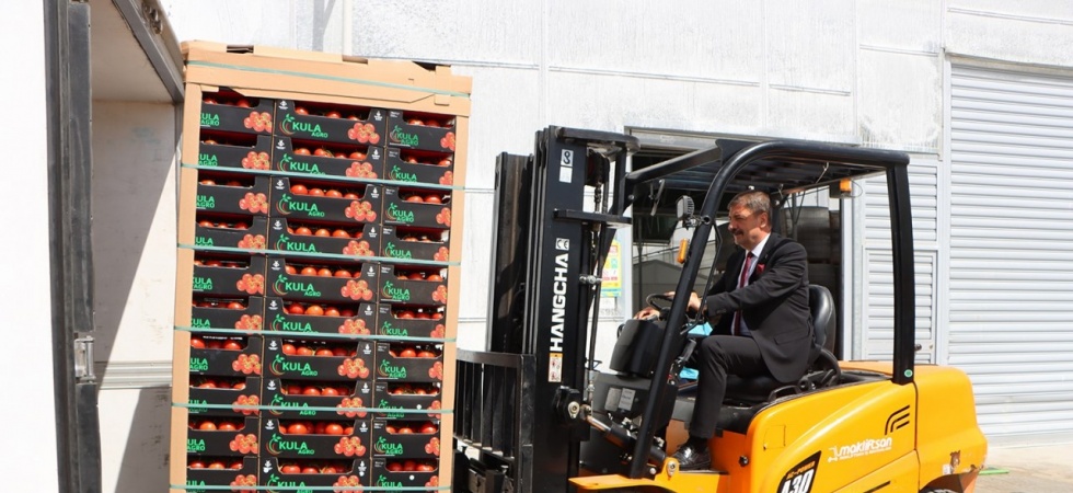 Kula’nın jeotermal serasından Avrupa’ya 500 ton domates ihracatı