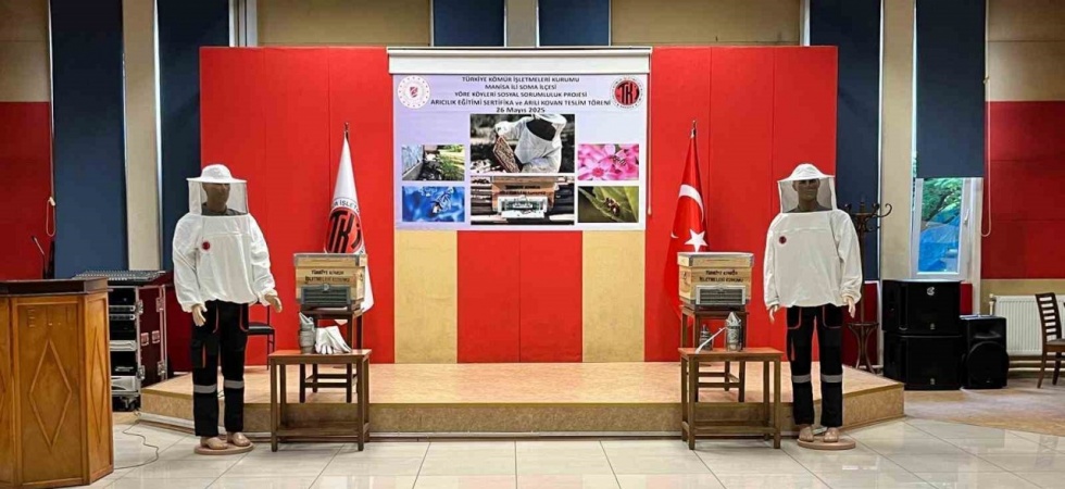 Maden sahasında bal üretimi başlıyor