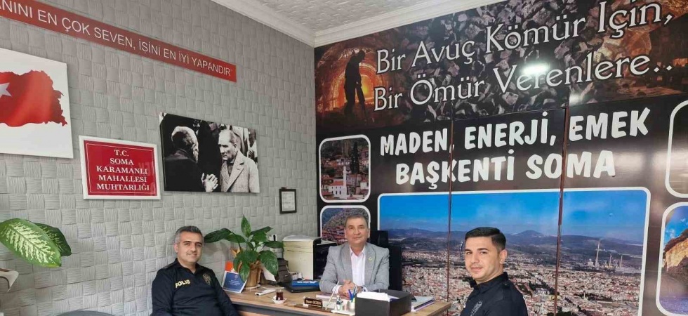 Soma İlçe Emniyet Müdürü Er’den muhtarlara ziyaret