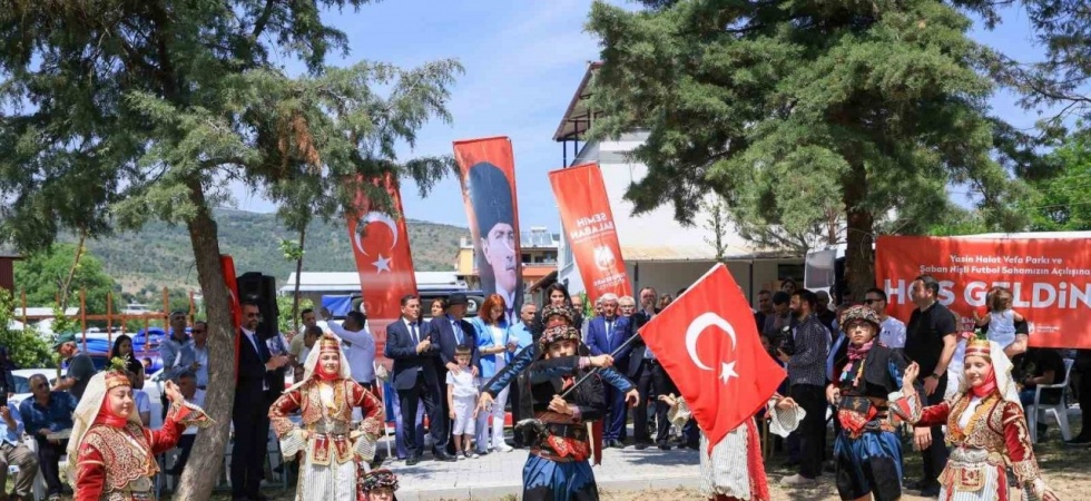 Üçpınar Yasin Halat Parkı, Şaban Nişli Futbol Sahası törenle açıldı