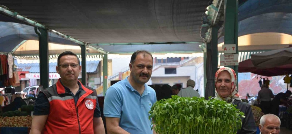 Demircili çiftçilere 40 bin ücretsiz sebze fidesi dağıtıldı