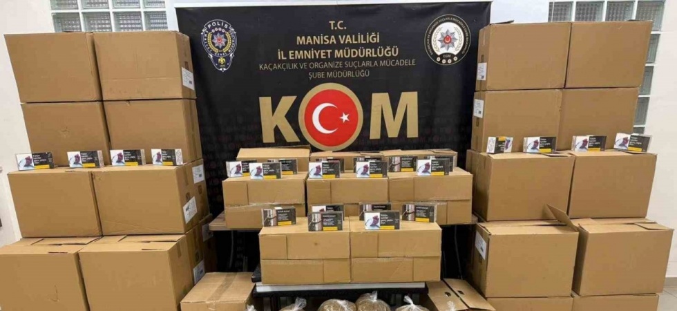 Manisa’da kaçak tütün ve içki operasyonu: 5 gözaltı