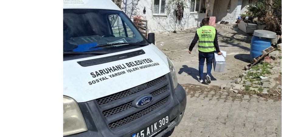 Saruhanlı Belediyesi, ihtiyaç sahibi vatandaşlara yönelik destek çalışmalarına devam ediyor