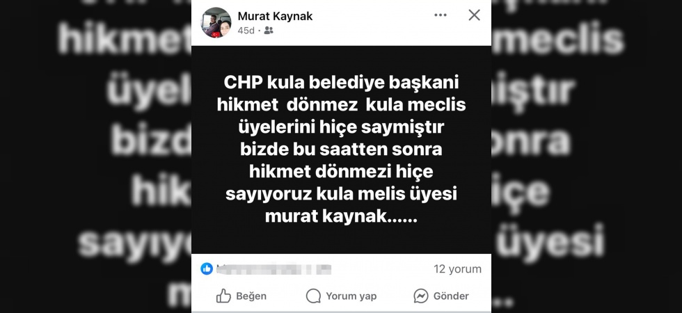 CHP Kula Teşkilatı’nda kriz