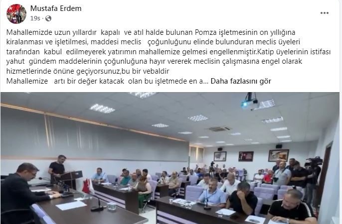 Kula belediye meclisinde ’pomza ocağı’ tartışması