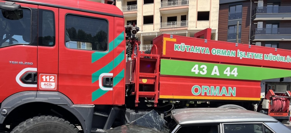 Orman arazözü ile otomobil kavşakta çarpıştı: 1 yaralı