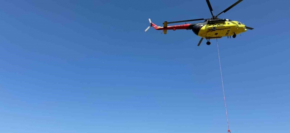 Soma’da orman yangınıyla mücadele devam ediyor