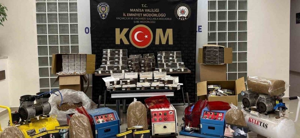 Manisa’da kaçak tütün operasyonu: 9 gözaltı