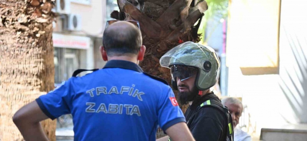 Manisa’da yaya yollarında motosiklet denetimi