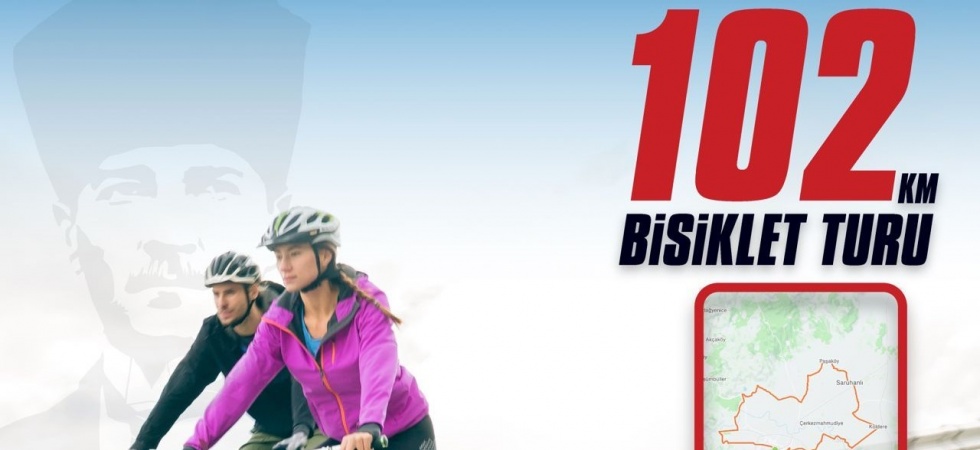 Cumhuriyetin 102. yaşına 102 kilometrelik bisiklet turu