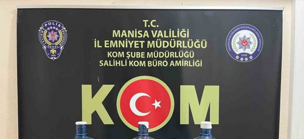 Manisa’da kaçak alkol operasyonu