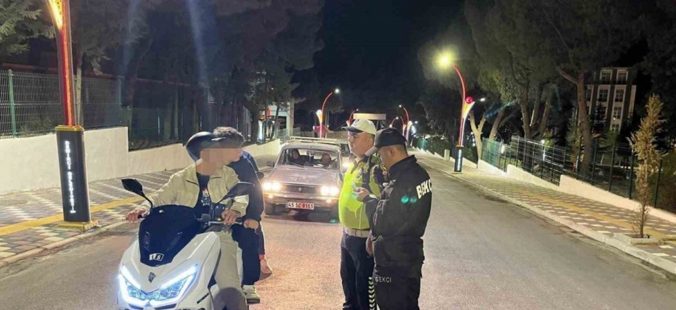 Manisa’da motosiklet sürücülerine denetim