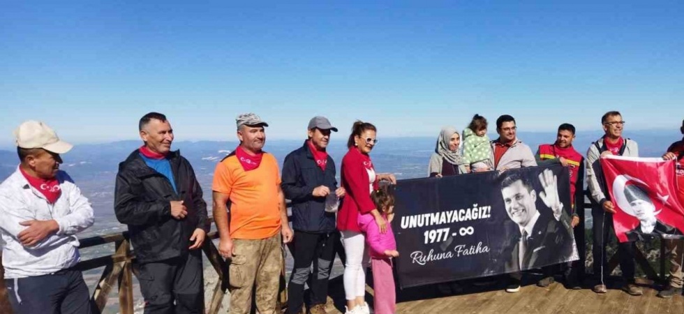 Manisa’da ’Şehitlikten zirveye’ 1500 metrelik anma tırmanışı