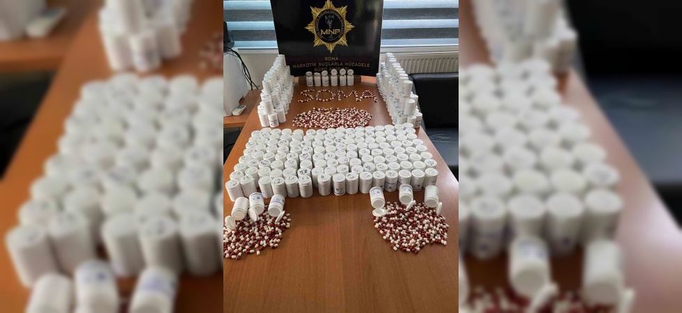 Manisa’da uyuşturucu operasyonu: 17 bin sentetik ecza ele geçirildi