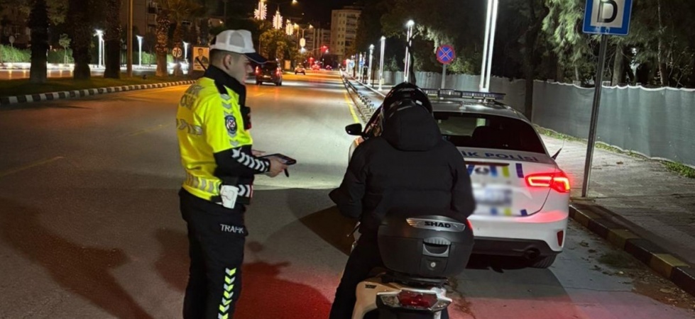 Motosiklet denetiminde ceza yağdı