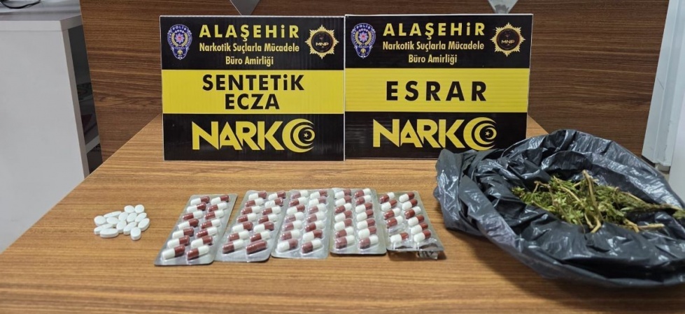 Alaşehir’de sentetik ecza operasyonu: 1 kişi tutuklandı