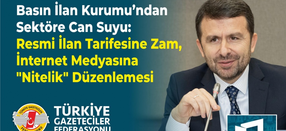 *Basın İlan Kurumu’ndan Sektöre Can Suyu:* 