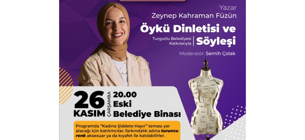 Turgutlu Belediyesinden Özel Etkinlik: Öykü Dinletisi ve Söyleşi