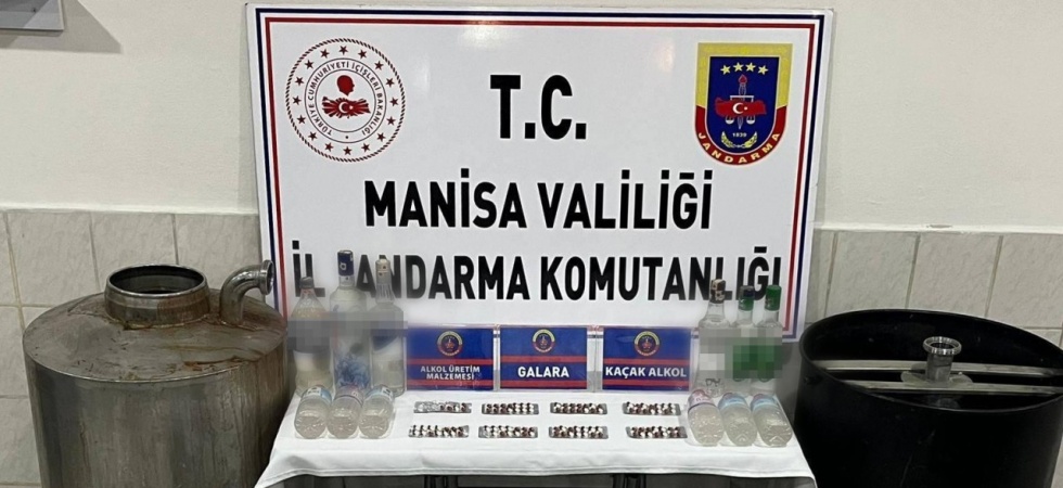 Manisa’da jandarmadan sahte içki operasyonu