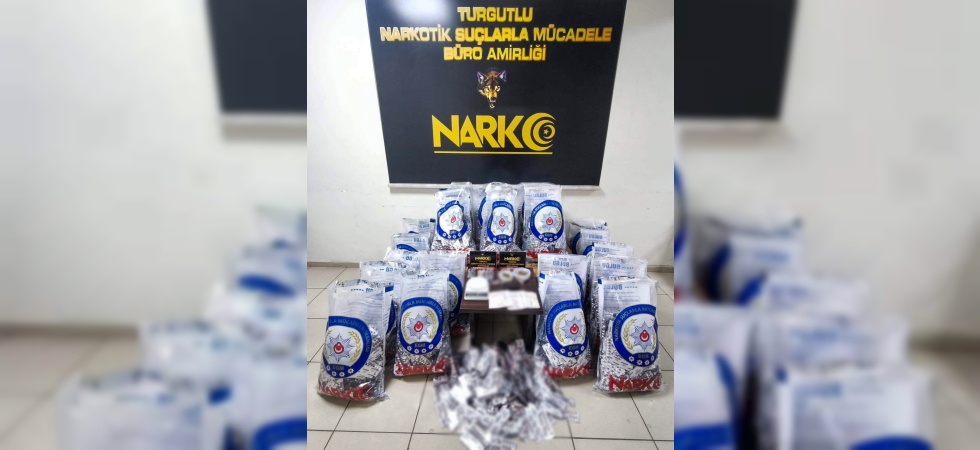 Turgutlu’da 83 bin sentetik ecza ele geçirildi