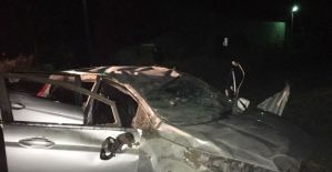 Manisa’da otomobil takla attı: 2 yaralı