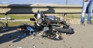 Manisa’da motosiklet kazası: 1 ölü