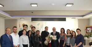Başkan Ergün, tiyatrocuları ağırladı
