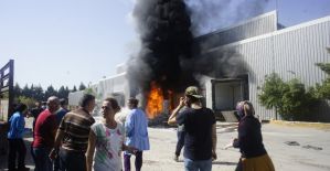 Manisa’da 400 kişinin çalıştığı işletmede yangın çıktı