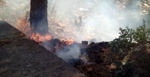 Manisa’da sağlık ocağı yakınında yangın