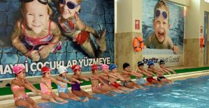 Salihli’de çocuklar yüzme öğrenecek