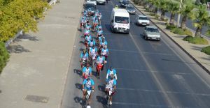 Başkan Şirin ’Büyük Taarruz Bisiklet Turu’ gönüllülerini ağırladı