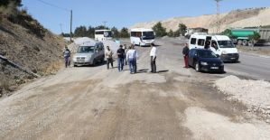 Soma’daki yol yatırımları yerinde incelendi
