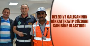 DİKKATİ SAYESİNDE CÜZDAN BULDU