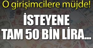 O GİRİŞİMCİLERE 50 BİN LİRA HİBE