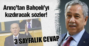 Bülent Arınç'tan Devlet Bahçeli'ye 3 sayfalık cevap