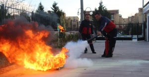 Manisa İtfaiyesinde Başarılı Tatbikat