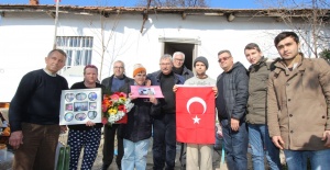 Afrin'den Gönderilen Selamı Başkan Yaralı Ulaştırdı