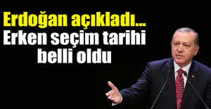 Erdoğan açıkladı... Erken seçim tarihi belli oldu