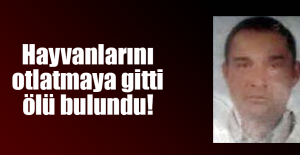 Hayvanlarını otlatmaya gitti, ölü bulundu