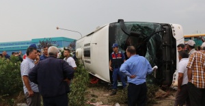 Manisa’da Feci Kaza! Otobüs devrildi: 1 ölü 41 yaralı