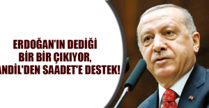 Erdoğan’ın dediği bir bir çıkıyor, Kandil'den Saadet'e destek!