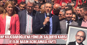 CHP, Kılıçdaroğlu’na Yönelik Saldırya Karşı 81 İlde Basın Açıklaması Yaptı