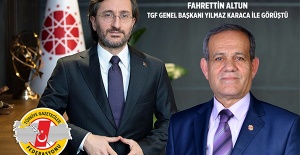 TGF, İLETİŞİM BAŞKANI FAHRETTİN ALTUN İLE GÖRÜŞTÜ