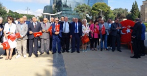 TGF heyeti Bakü’nün kurtuluş törenlerine katıldı