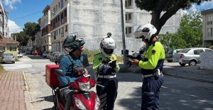Manisa’da jandarmadan motosiklet denetimi