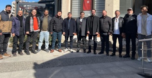 Başkan Aydın ve ekibi, Burhanettin Yaşar ve yönetimini ağırladı