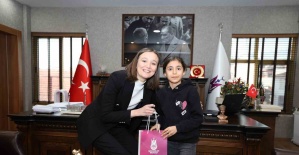 Başkan Durbay, küçük Nehir’e verdiği sözü tuttu